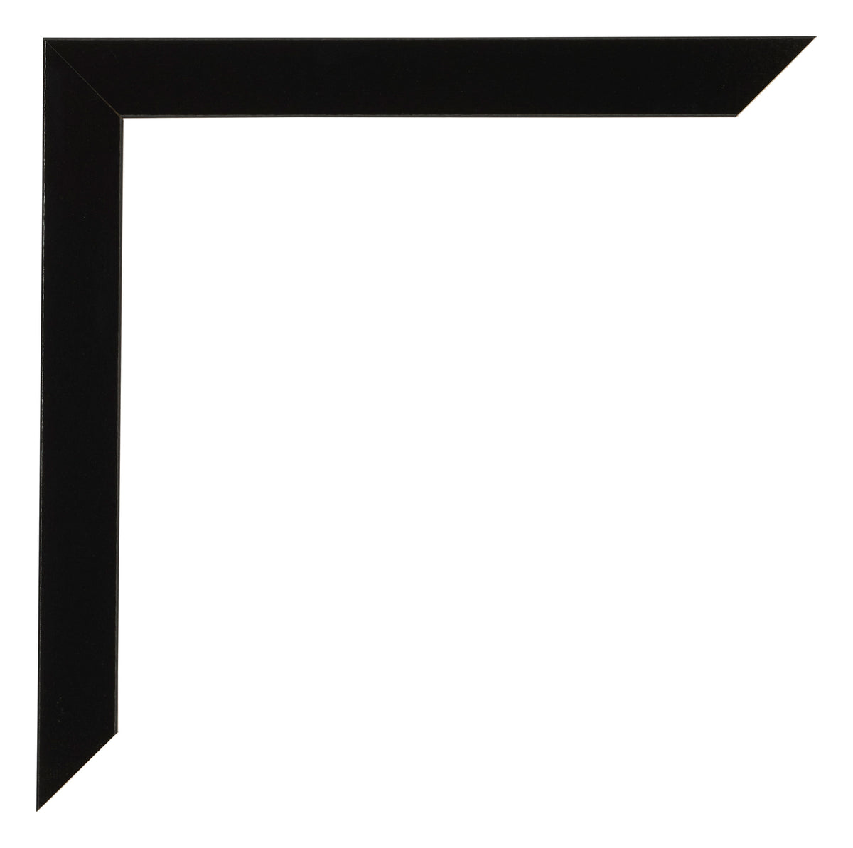Photo Frame 20x28cm Black High Gloss MDF Bologna Detail Corner | Yourdecoration.com