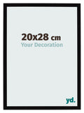 Photo Frame 20x28cm Black High Gloss MDF Bologna Front Size | Yourdecoration.com
