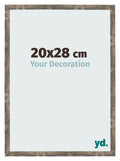 Photo Frame 20x28cm Blue Gold Melange MDF Bologna Front Size | Yourdecoration.com