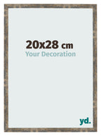 Photo Frame 20x28cm Blue Gold Melange MDF Bologna Front Size | Yourdecoration.com