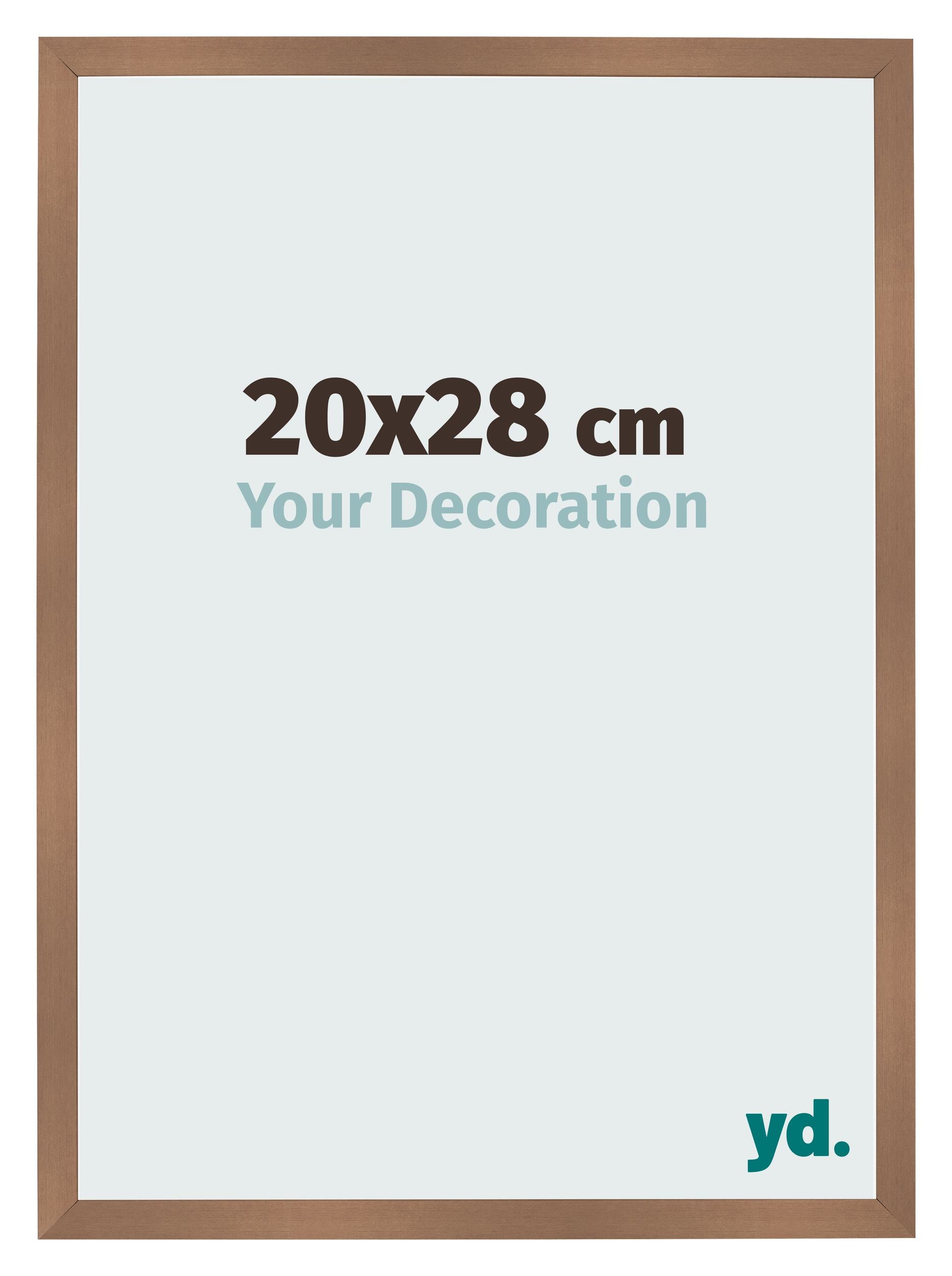 Photo Frame 20x28cm Copper Design MDF Bologna Front Size | Yourdecoration.com
