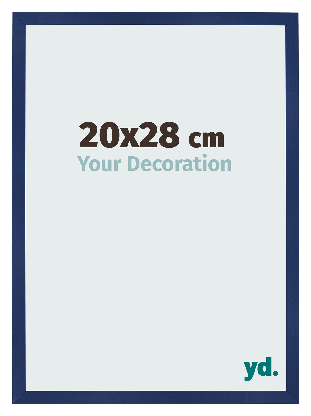 Photo Frame 20x28cm Dark Blue Swept MDF Bologna Front Size | Yourdecoration.com