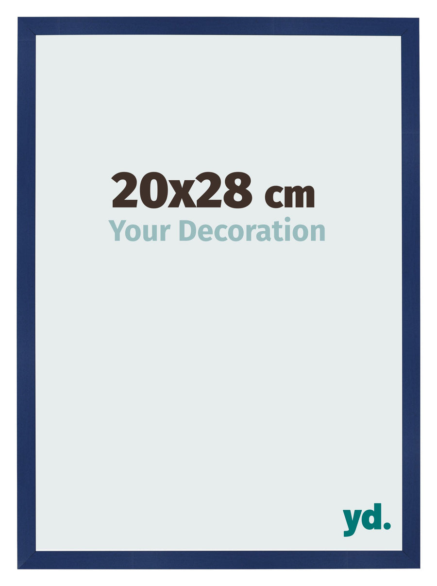 Photo Frame 20x28cm Dark Blue Swept MDF Bologna Front Size | Yourdecoration.com