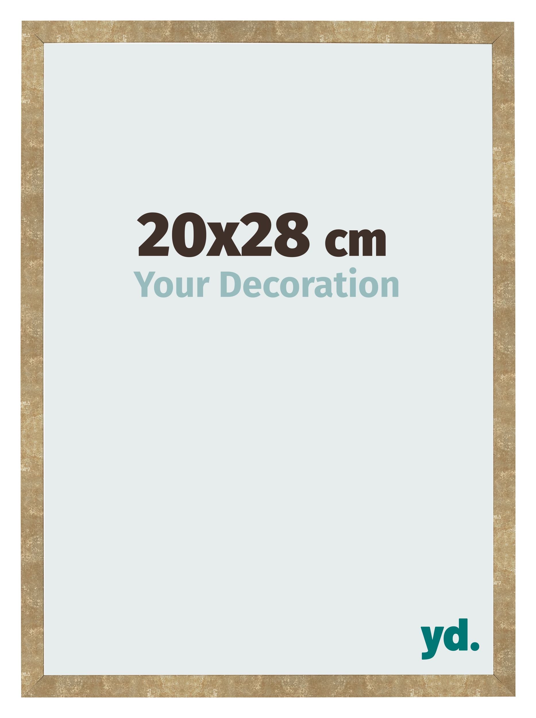 Photo Frame 20x28cm Gold Antique MDF Bologna Front Size | Yourdecoration.com
