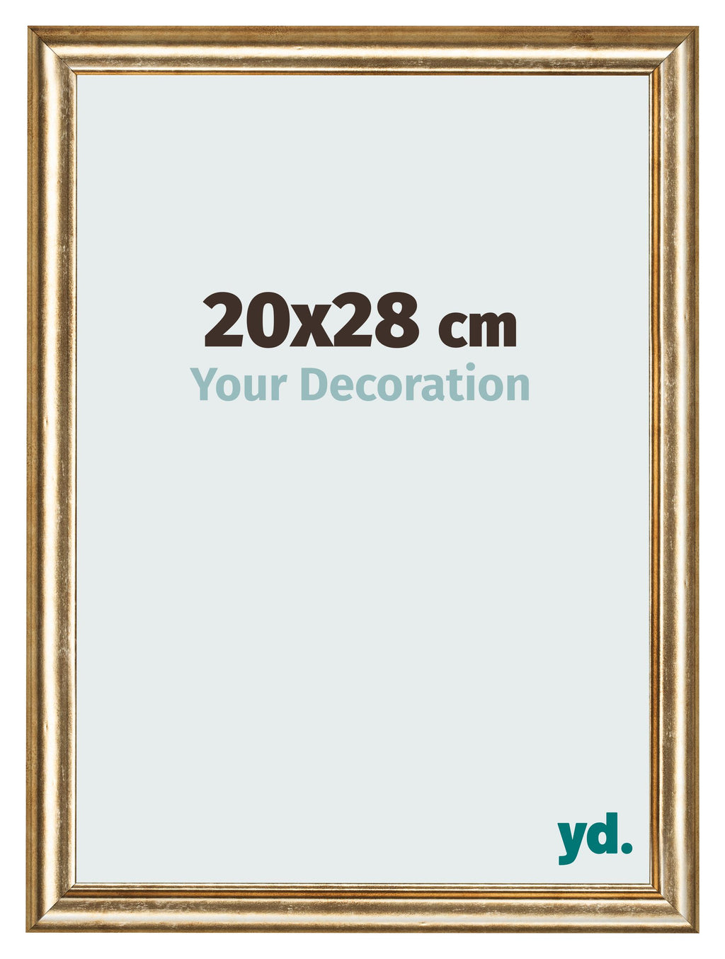 Photo Frame 20x28cm Gold Antique MDF Lazio Front Size | Yourdecoration.com