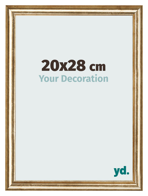 Photo Frame 20x28cm Gold Antique MDF Lazio Front Size | Yourdecoration.com