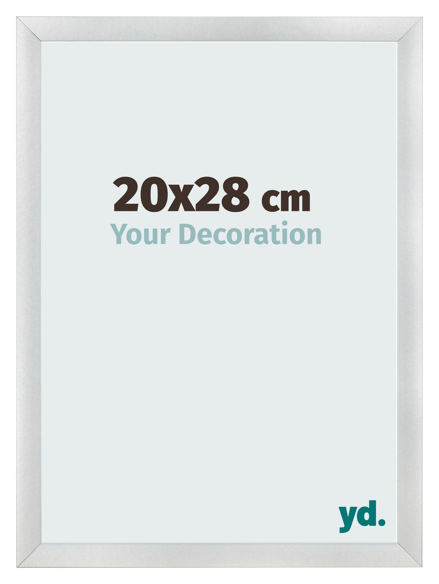Photo Frame 20x28cm Silver Black Swept MDF Pisa Front Size | Yourdecoration.com