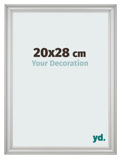 Photo Frame 20x28cm Silver Matte MDF Lazio Front Size | Yourdecoration.com
