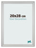 Photo Frame 20x28cm Silver Matte MDF Lazio Front Size | Yourdecoration.com