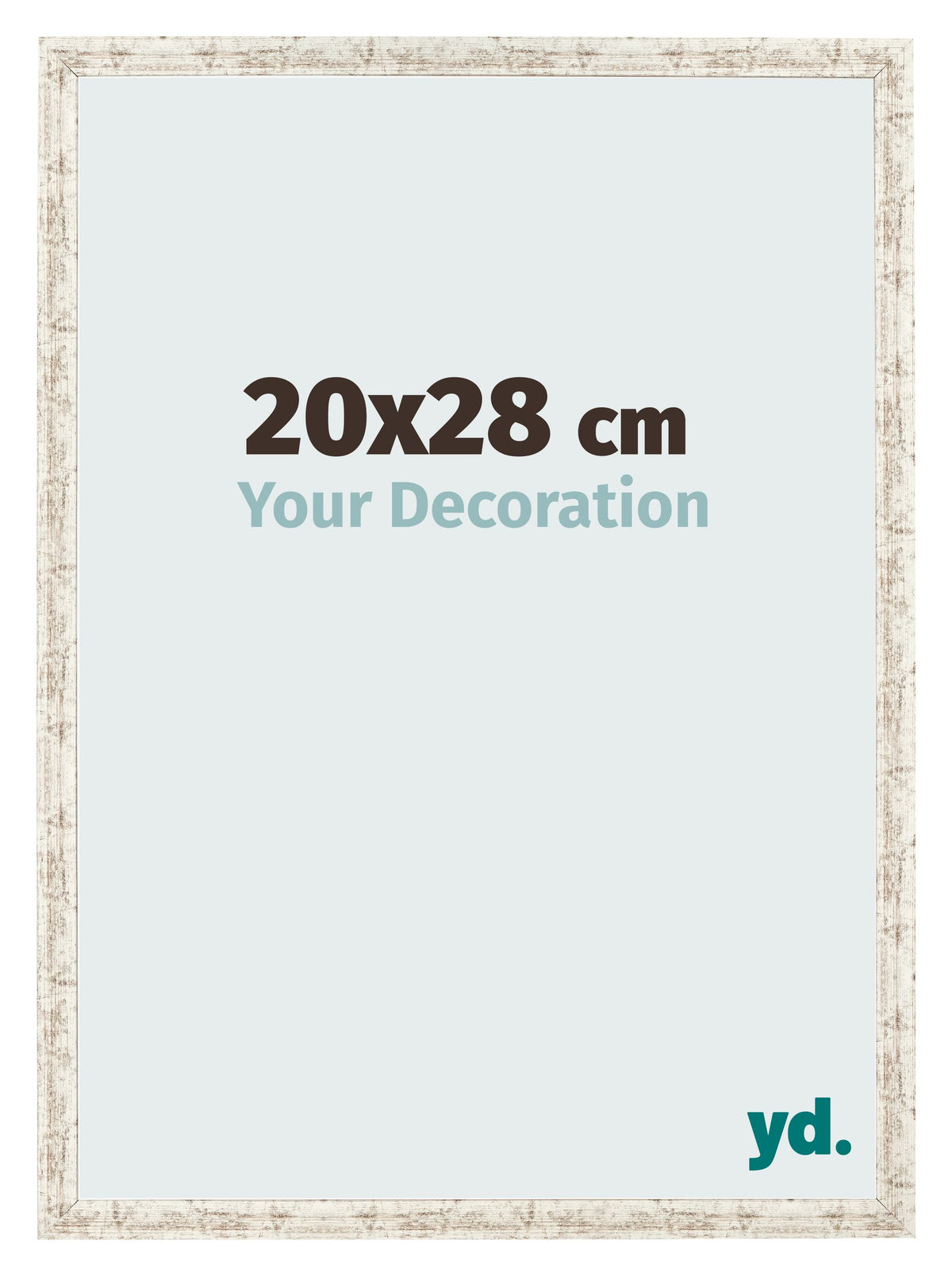 Photo Frame 20x28cm White Vintage MDF Bologna Front Size | Yourdecoration.com