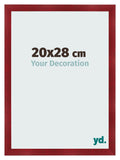Photo Frame 20x28cm Wine Red Swept MDF Pisa Front Size | Yourdecoration.com