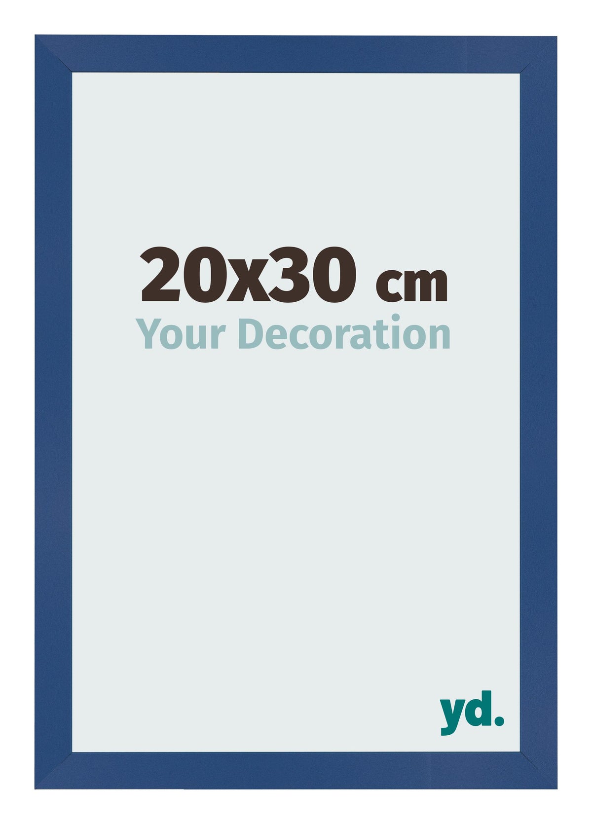 Photo Frame 20x30 cm Dark Blue MDF Bologna Front Size | Yourdecoration.com