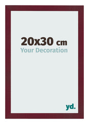 Photo Frame 20x30 cm Wine Red Swept MDF Bologna Front Size | Yourdecoration.com