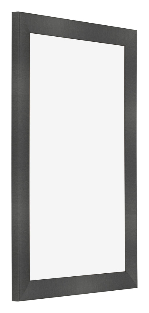 Photo Frame 20x30cm Black Silver Polished MDF Pisa Front Oblique | Yourdecoration.com