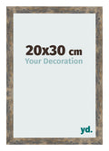 Photo Frame 20x30cm Blue Gold Melange MDF Bologna Front Size | Yourdecoration.com