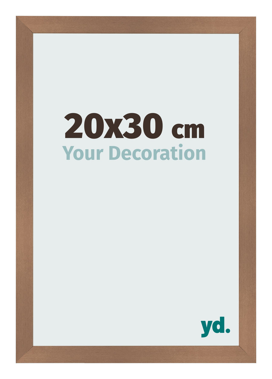 Photo Frame 20x30cm Copper Design MDF Bologna Front Size | Yourdecoration.com