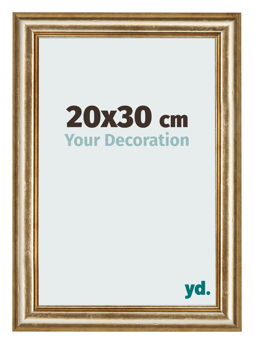 Photo Frame 20x30cm Gold Antique MDF Lazio Front Size | Yourdecoration.com