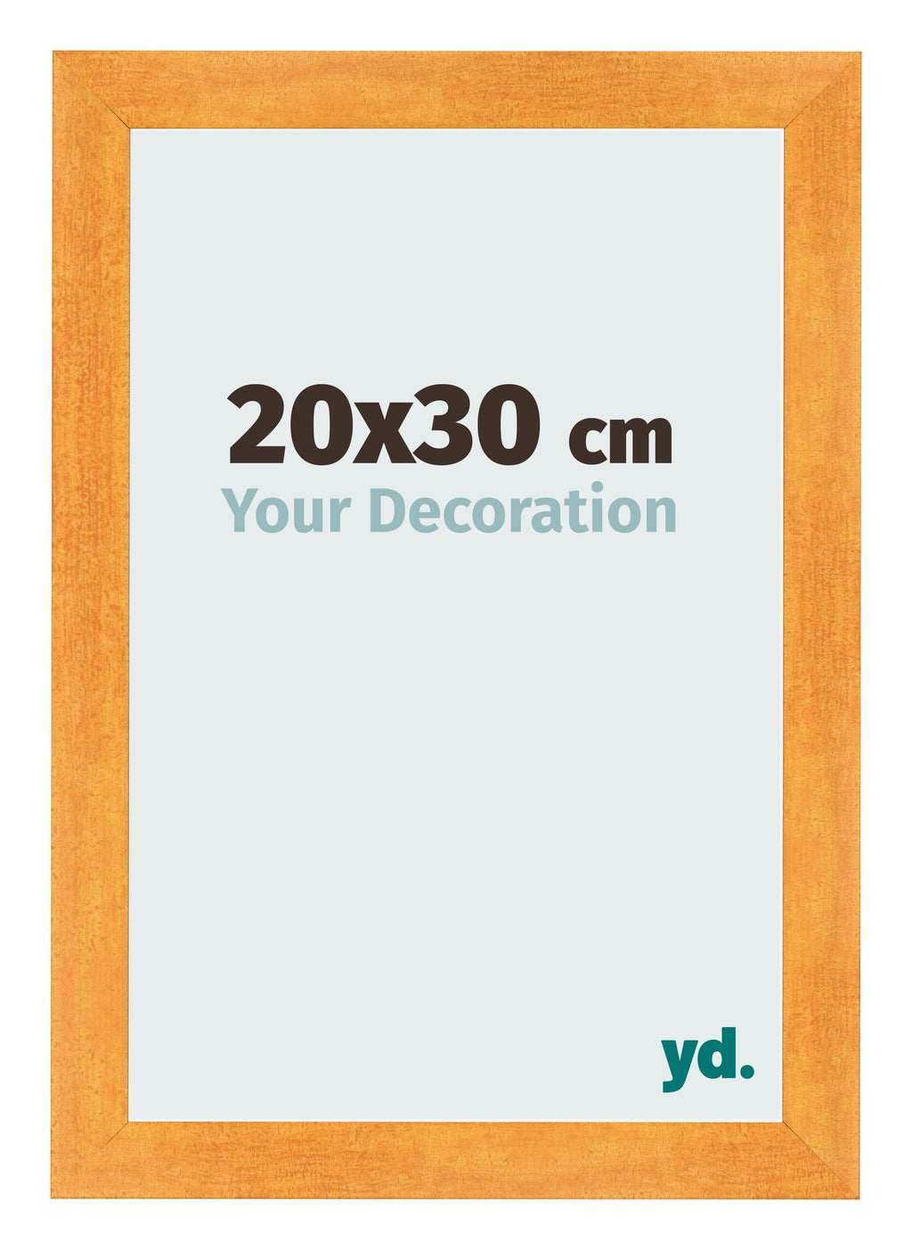 Photo Frame 20x30cm Orange MDF Pisa Front Size | Yourdecoration.com