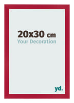 Photo Frame 20x30cm Red MDF Bologna Front Size | Yourdecoration.com