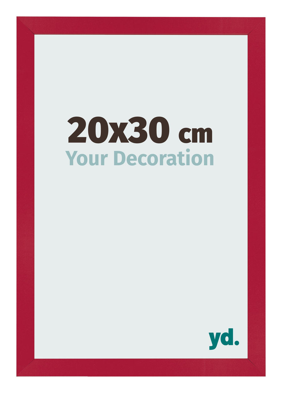 Photo Frame 20x30cm Red MDF Bologna Front Size | Yourdecoration.com