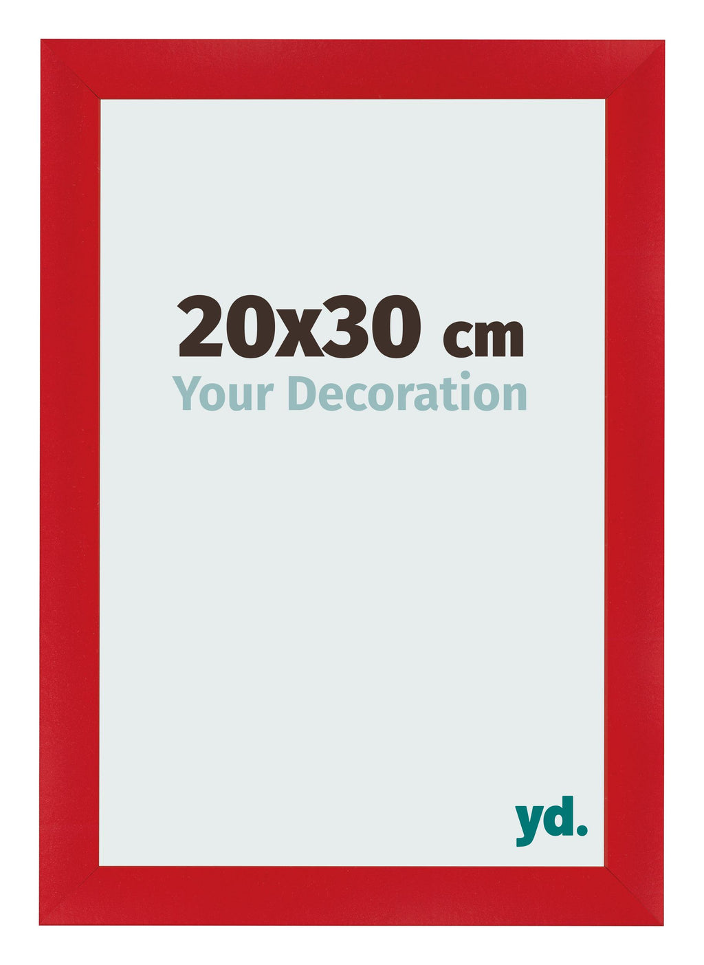 Photo Frame 20x30cm Red MDF Pisa Front Size | Yourdecoration.com