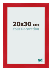Photo Frame 20x30cm Red MDF Pisa Front Size | Yourdecoration.com