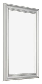 Photo Frame 20x30cm Silver Matte MDF Lazio Front Oblique | Yourdecoration.com