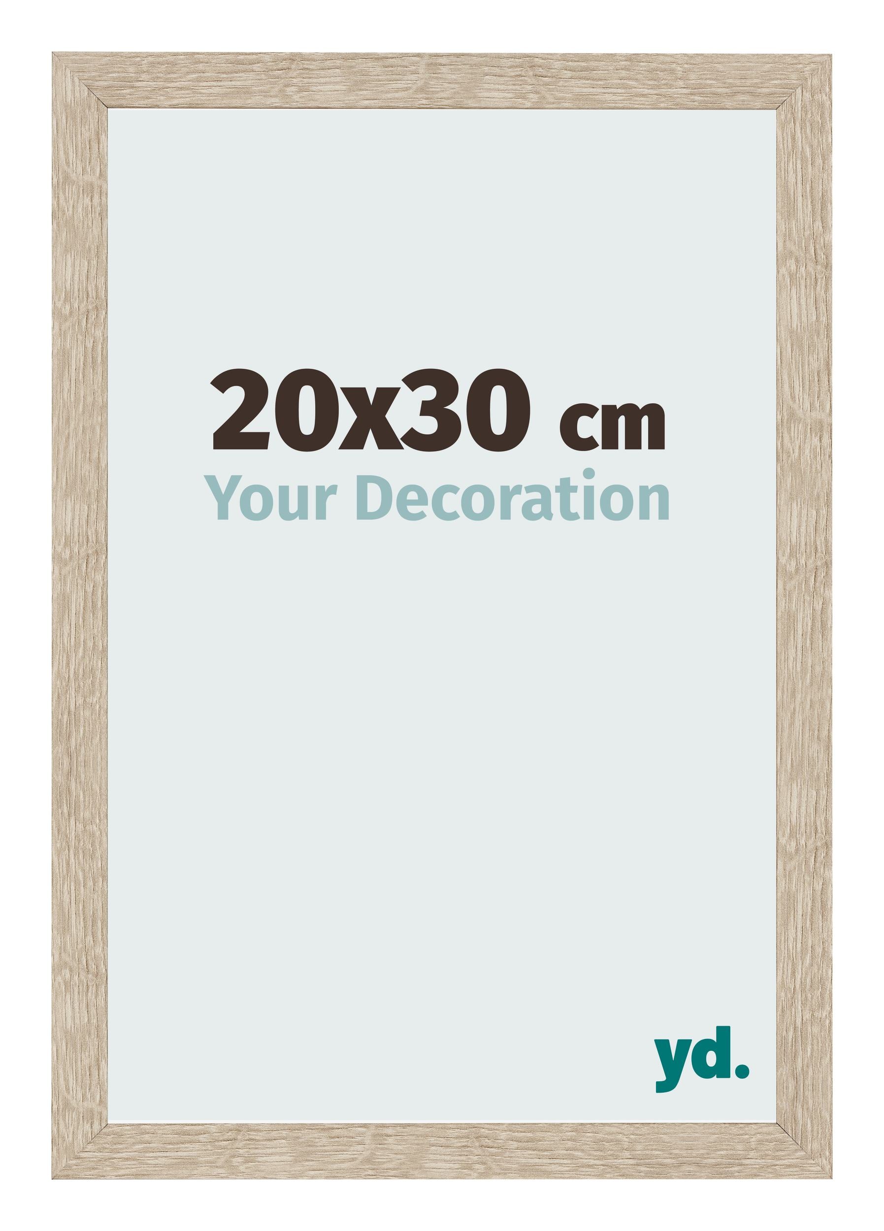 Photo Frame 20x30cm Sonoma Oak MDF Bologna Front Size | Yourdecoration.com
