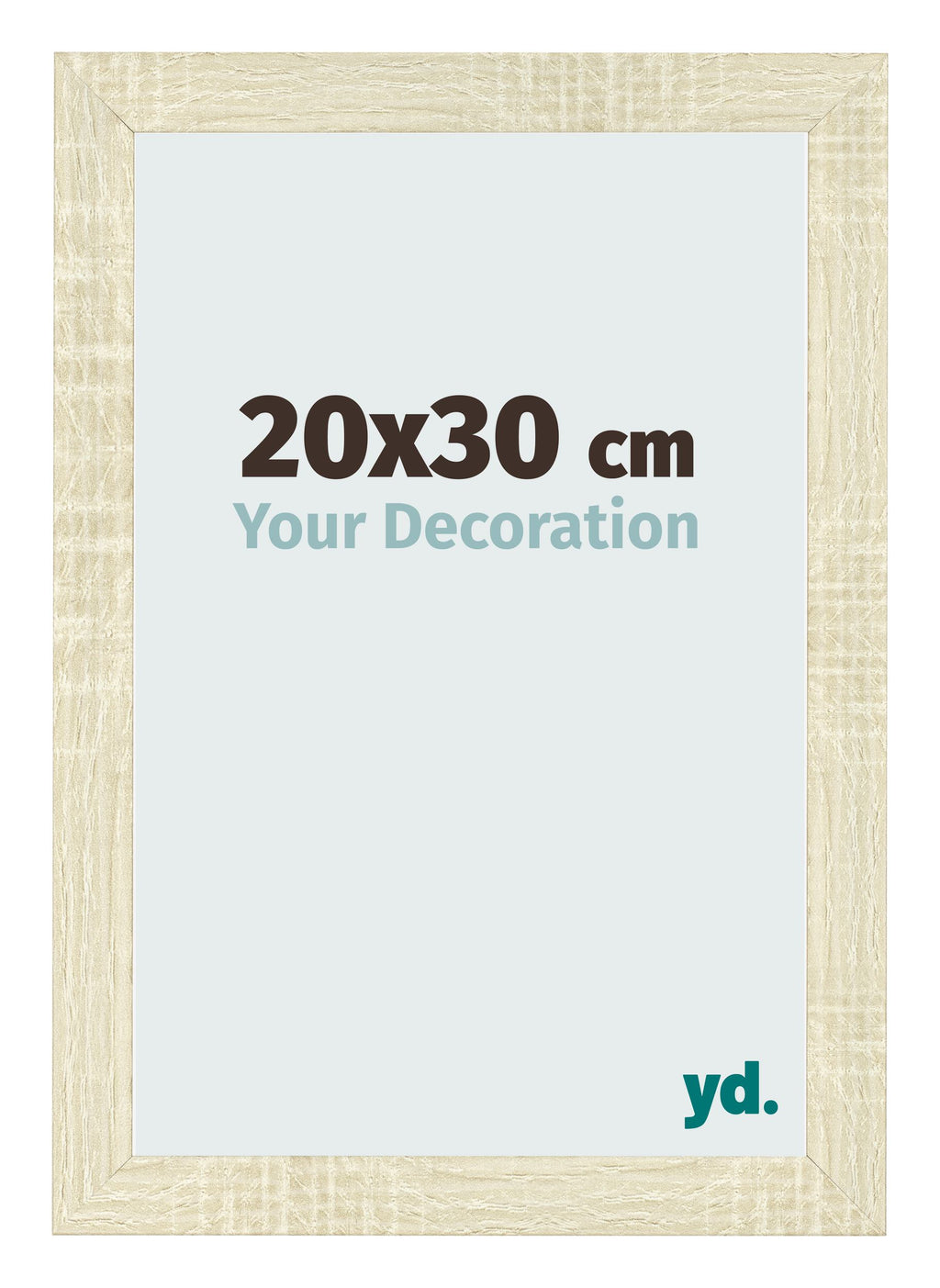 Photo Frame 20x30cm Sonoma Oak MDF Pisa Front Size | Yourdecoration.com