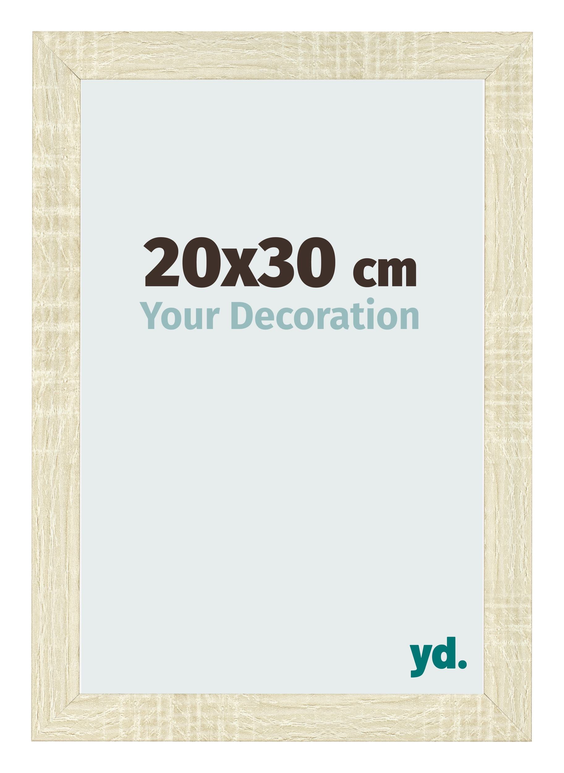 Photo Frame 20x30cm Sonoma Oak MDF Pisa Front Size | Yourdecoration.com