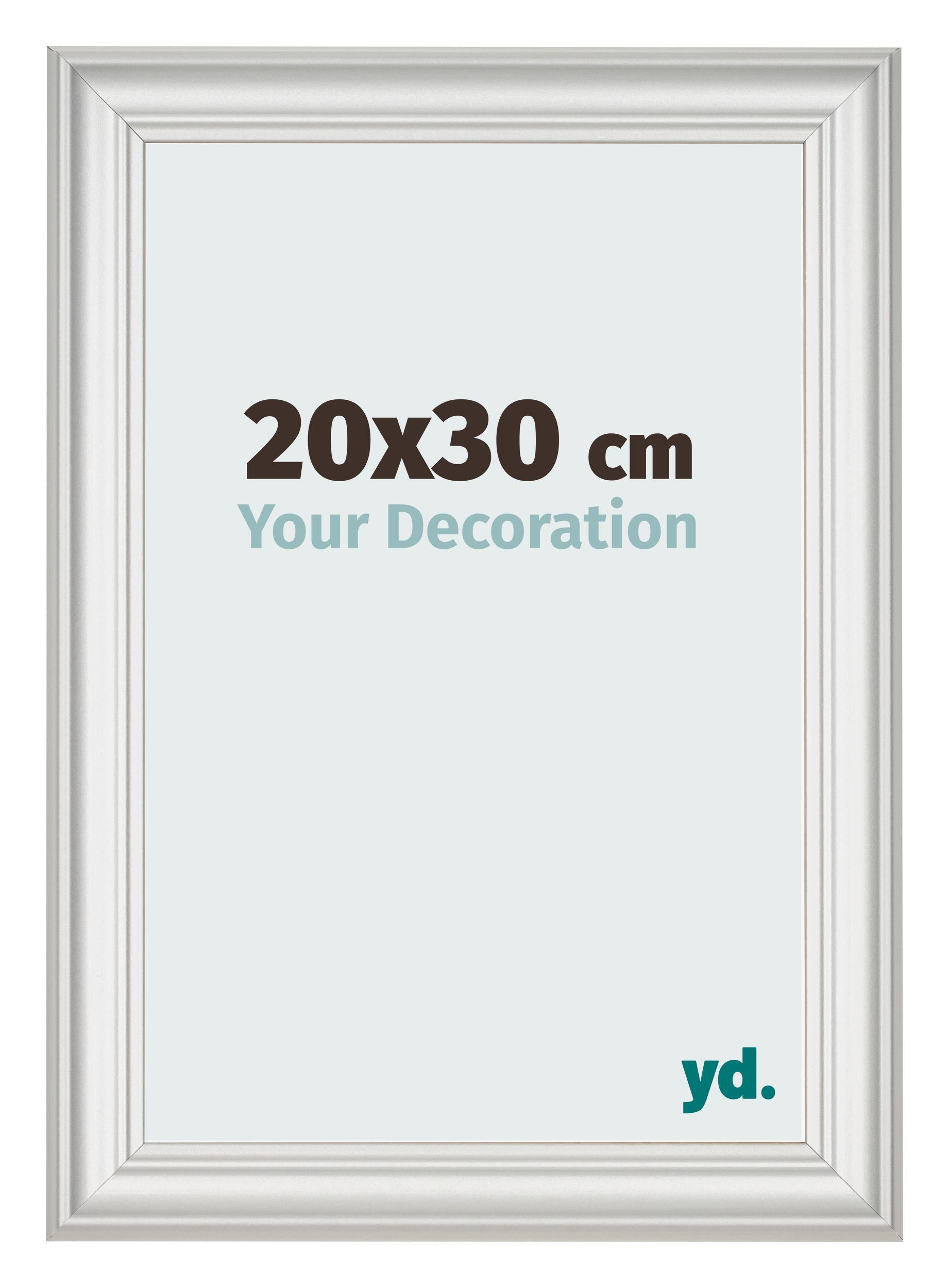 Photo Frame 20x30cm White Swept MDF Lazio Front Size | Yourdecoration.com