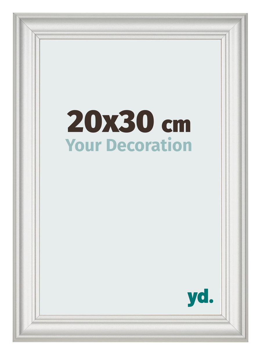 Photo Frame 20x30cm White Swept MDF Lazio Front Size | Yourdecoration.com