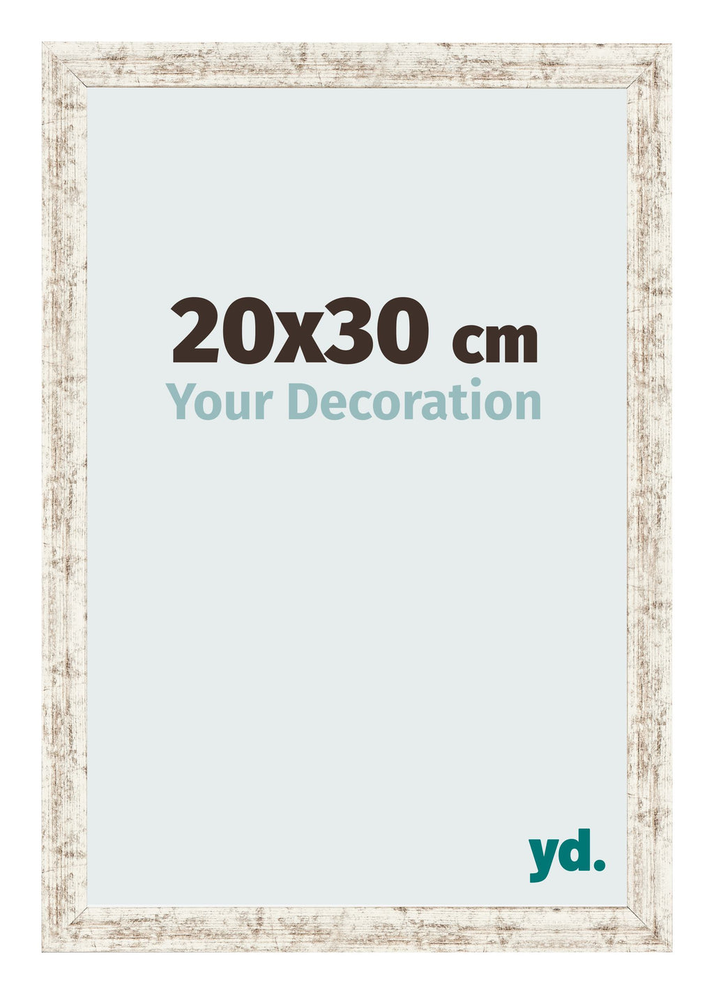 Photo Frame 20x30cm White Vintage MDF Bologna Front Size | Yourdecoration.com