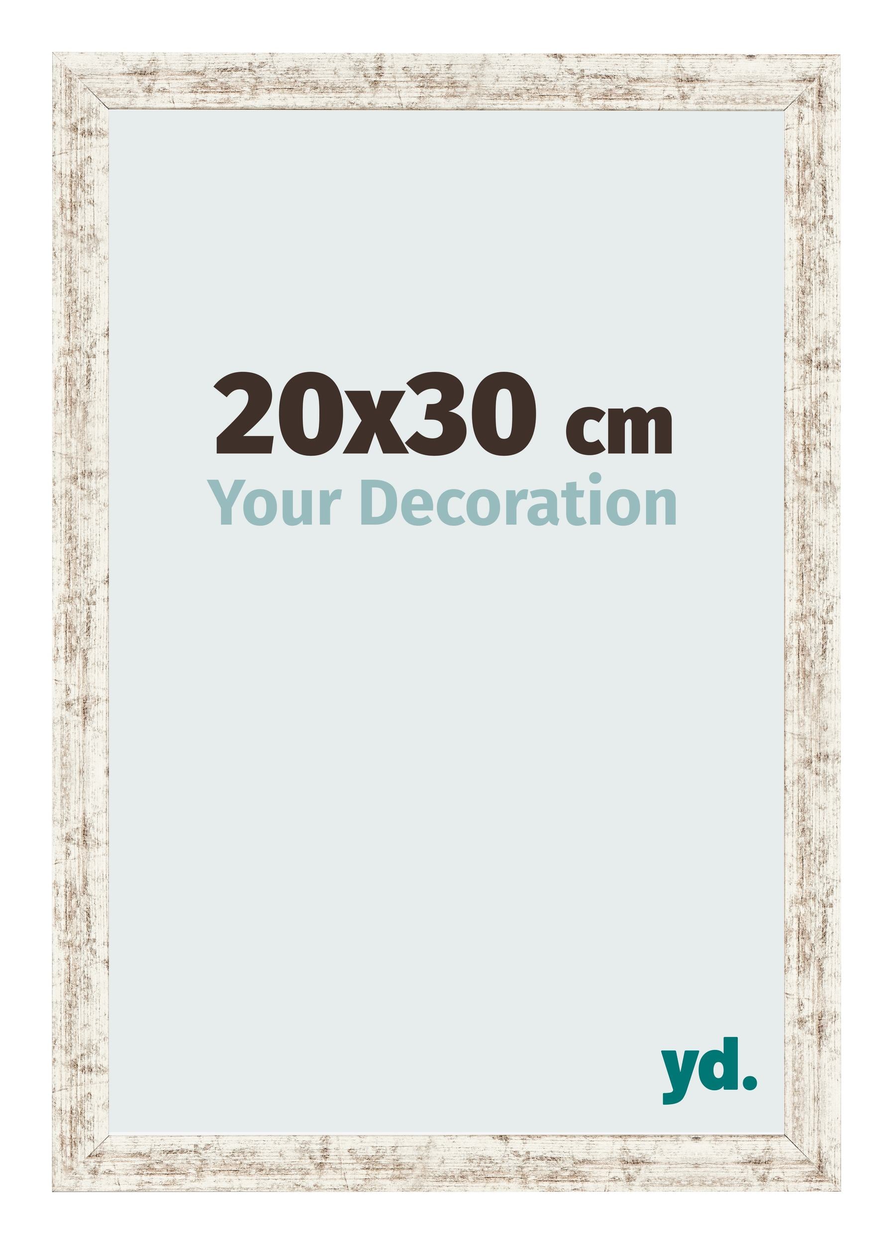 Photo Frame 20x30cm White Vintage MDF Bologna Front Size | Yourdecoration.com