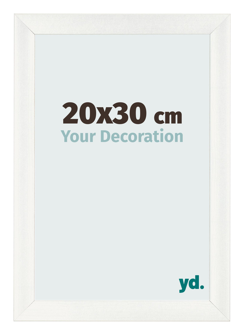 Photo Frame 20x30cm White Vintage MDF Pisa Front Size | Yourdecoration.com