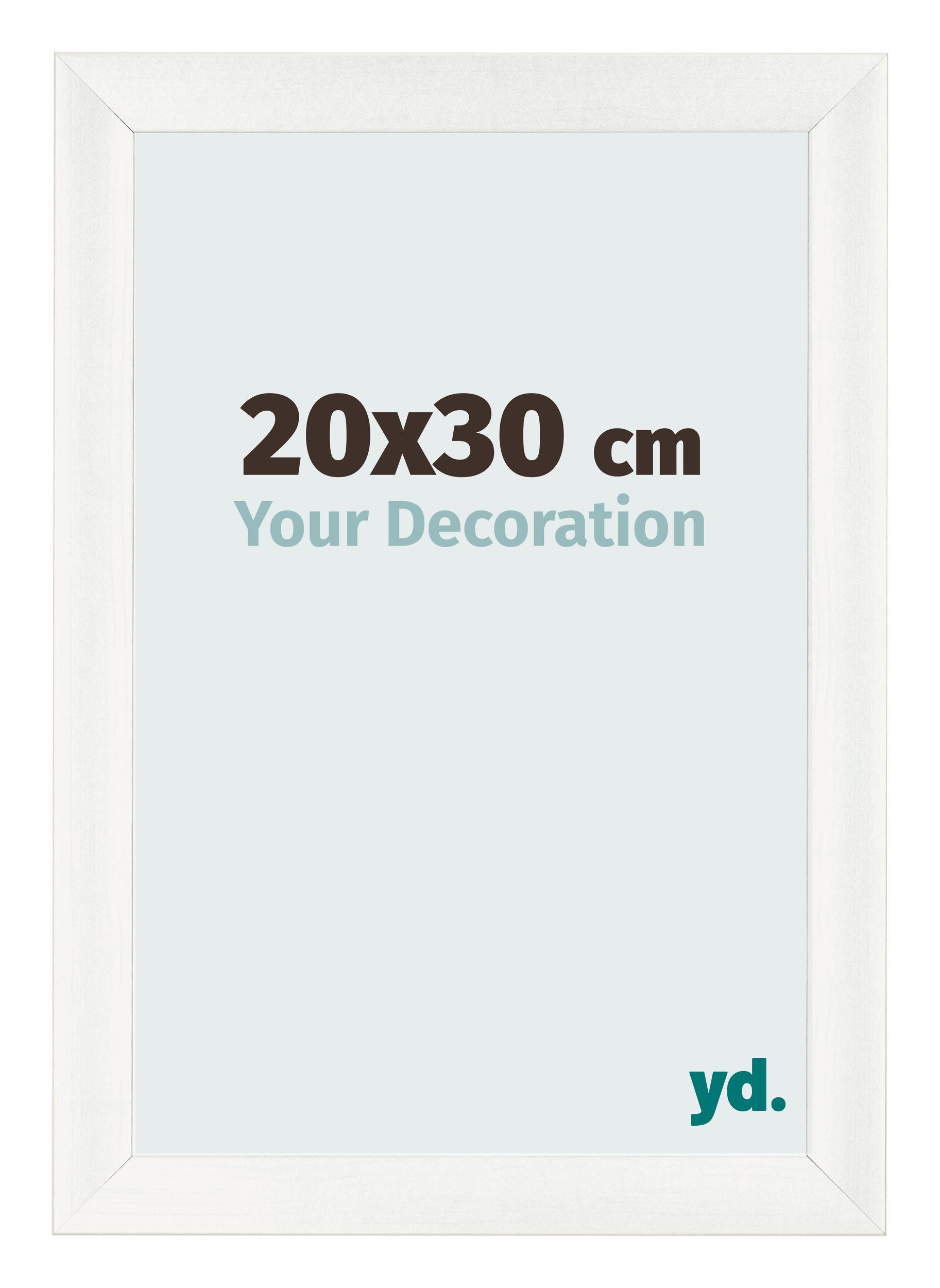 Photo Frame 20x30cm White Vintage MDF Pisa Front Size | Yourdecoration.com