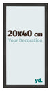 Photo Frame 20x40 cm Black Matte MDF Bologna Front Size | Yourdecoration.com
