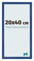 Photo Frame 20x40 cm Dark Blue MDF Bologna Front Size | Yourdecoration.com