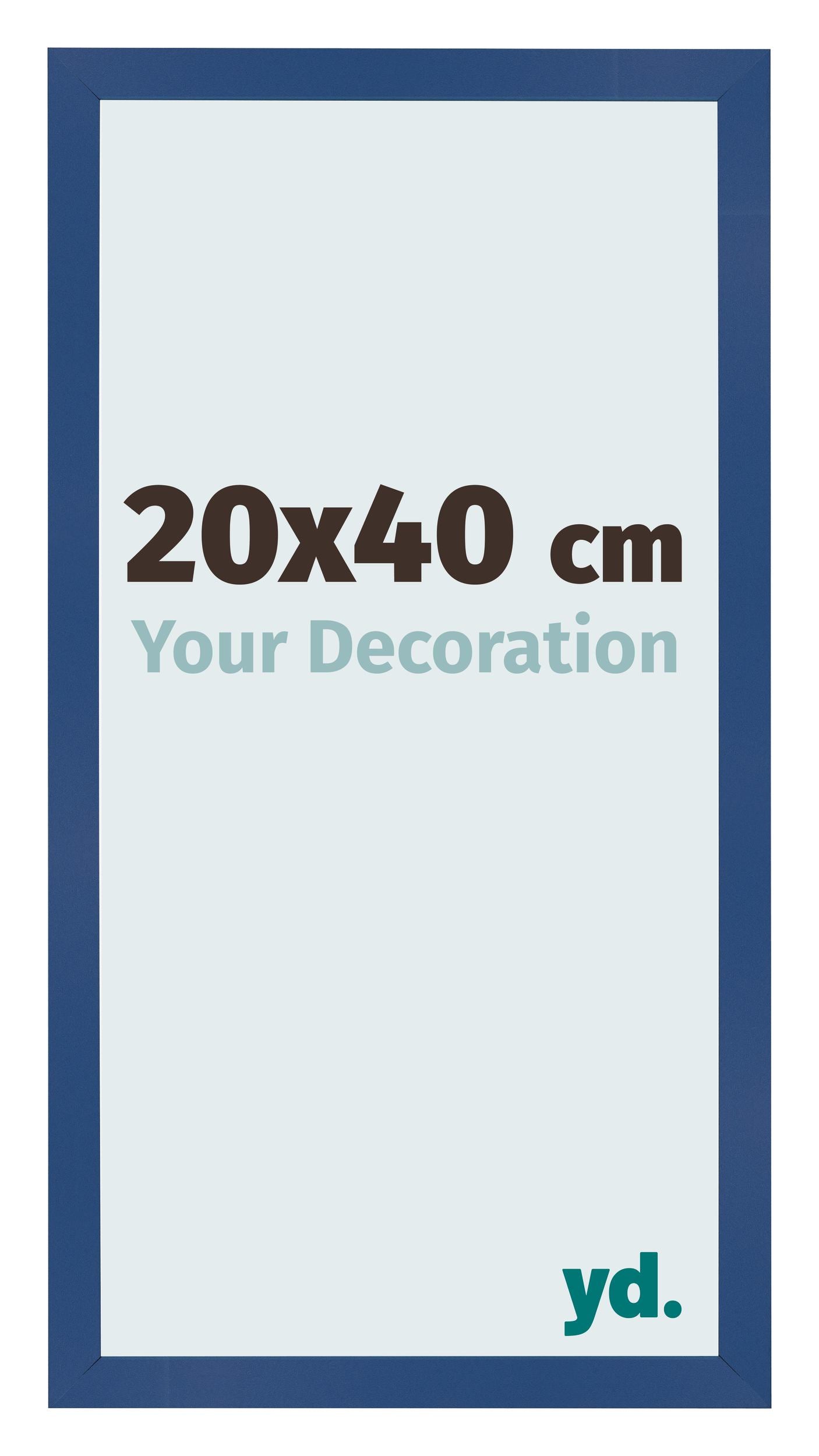 Photo Frame 20x40 cm Dark Blue MDF Bologna Front Size | Yourdecoration.com