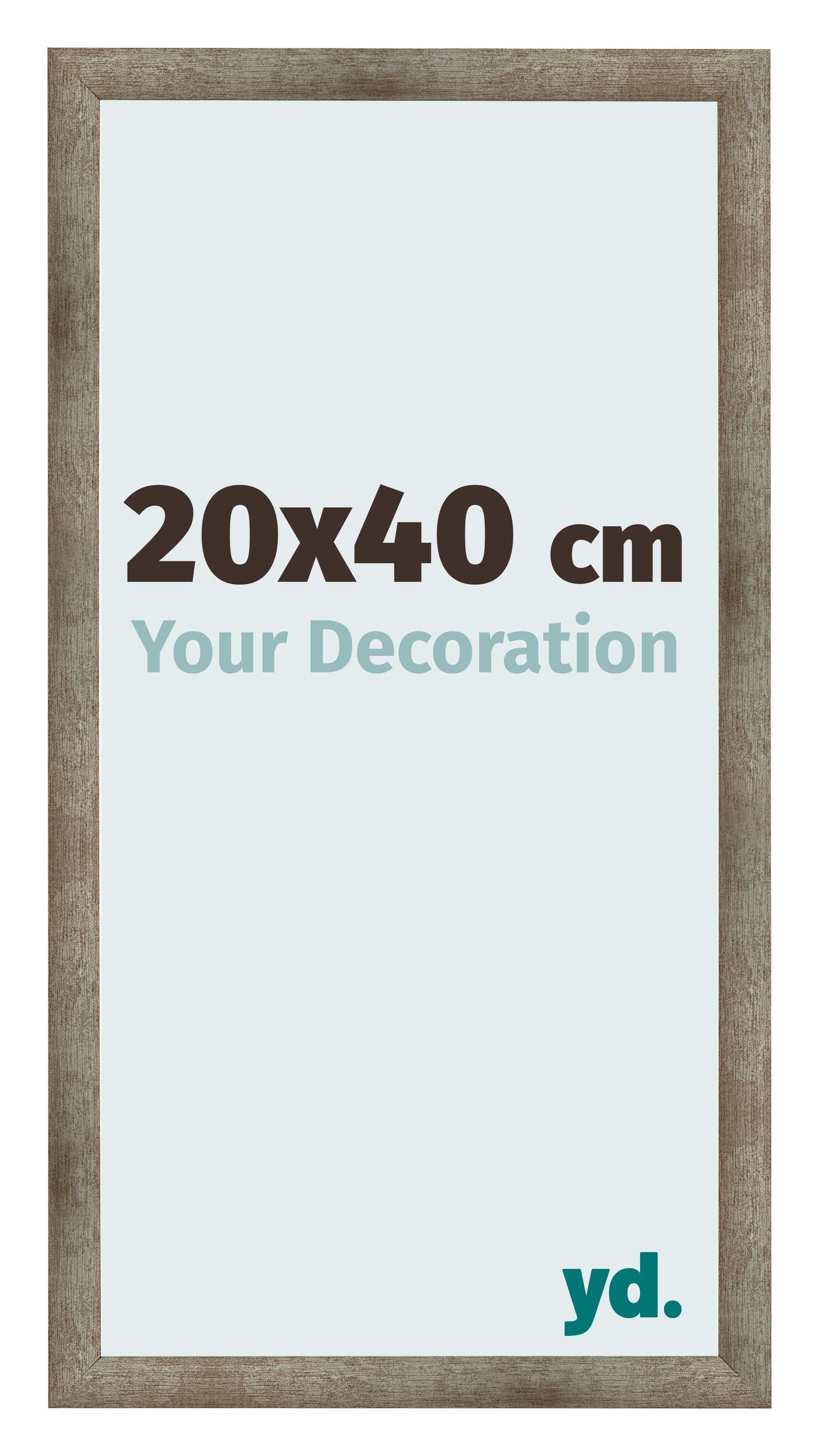 Photo Frame 20x40 cm Metal Vintage MDF Bologna Front Size | Yourdecoration.com