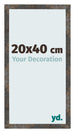 Photo Frame 20x40 cm Oxidized Metal MDF Bologna Front Size | Yourdecoration.com