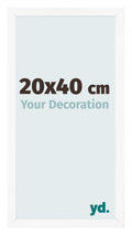 Photo Frame 20x40 cm White Matte MDF Bologna Front Size | Yourdecoration.com