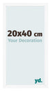 Photo Frame 20x40 cm White Matte MDF Bologna Front Size | Yourdecoration.com