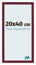 Photo Frame 20x40 cm Wine Red Swept MDF Bologna Front Size | Yourdecoration.com