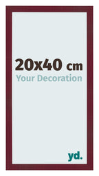 Photo Frame 20x40 cm Wine Red Swept MDF Bologna Front Size | Yourdecoration.com