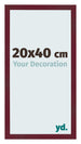 Photo Frame 20x40 cm Wine Red Swept MDF Bologna Front Size | Yourdecoration.com
