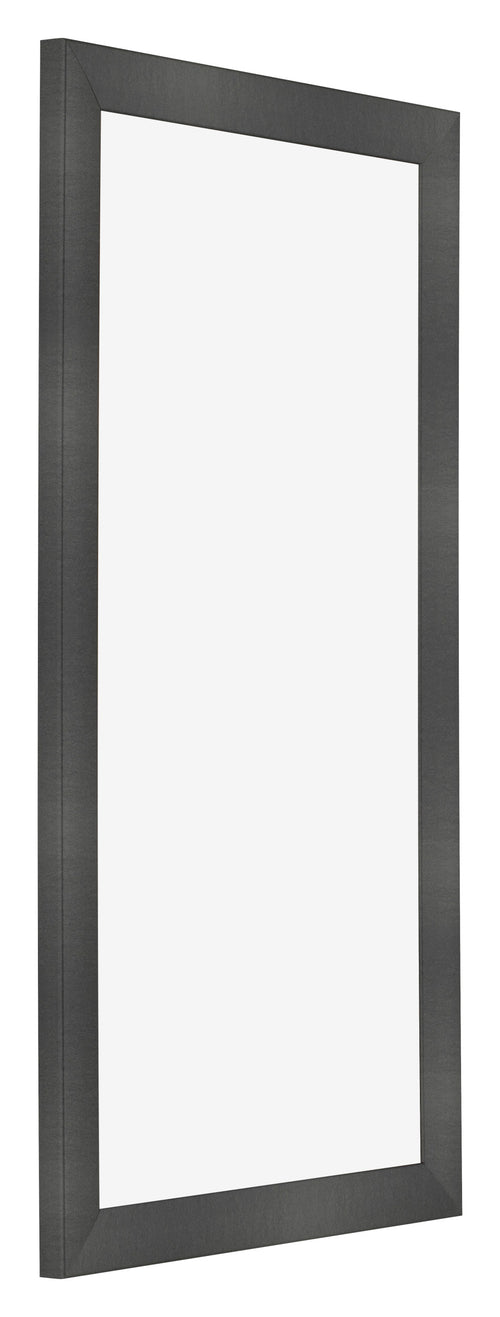 Photo Frame 20x40cm Black Silver Polished MDF Pisa Front Oblique | Yourdecoration.com