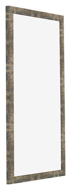 Photo Frame 20x40cm Blue Gold Melange MDF Bologna Front Oblique | Yourdecoration.com