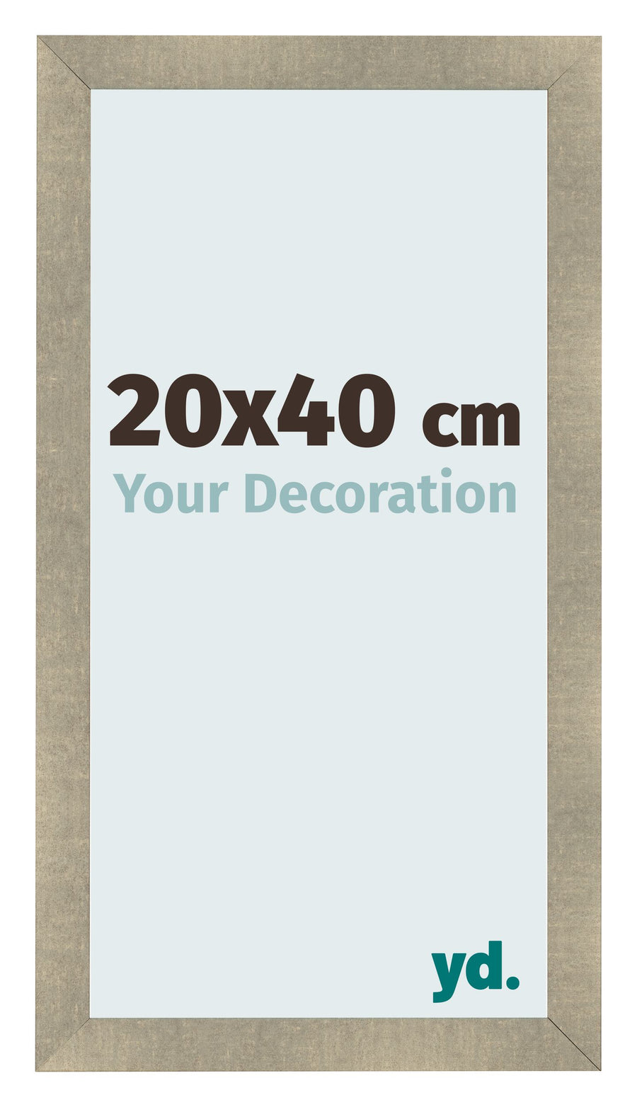 Photo Frame 20x40cm Gold Vintage MDF Pisa Front Size | Yourdecoration.com