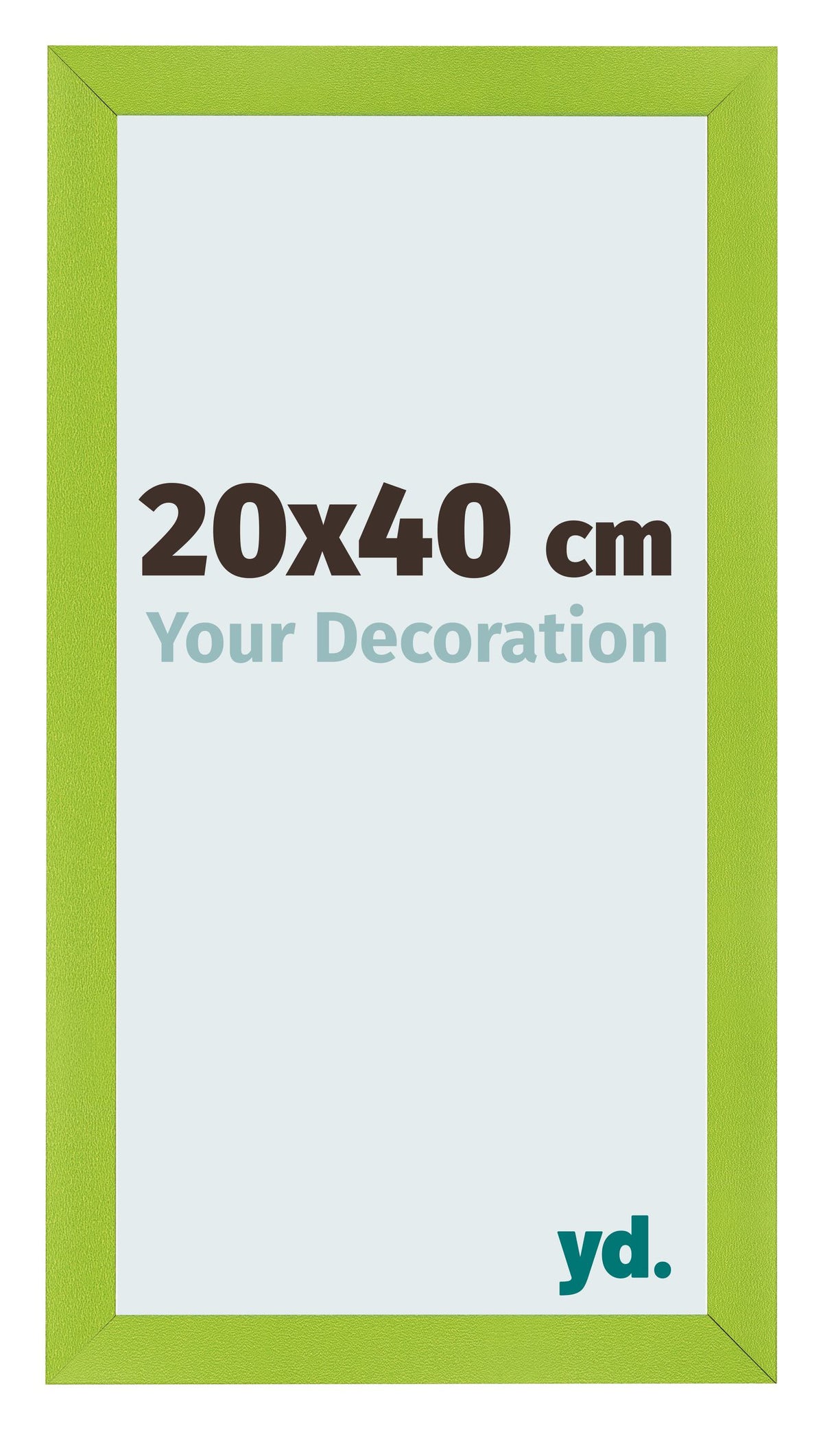Photo Frame 20x40cm Green MDF Pisa Front Size | Yourdecoration.com